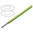 Vodič SiF 1x2,5mm2 lanko Cu silikon zeleno-žlutá -60÷180°C