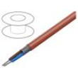 Vodič SiHF+C 2x0,75mm2 Cu lanko silikon červenohnědá