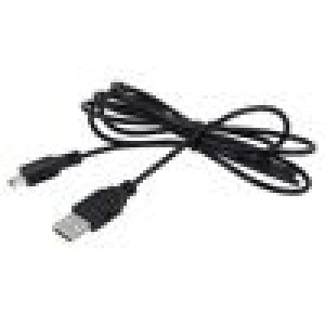 Kabel USB 2.0 USB A vidlice,USB B vidlice 1,4m černá PVC 60W