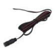 Kabel 2x0,5mm2 vodiče,DC 5,5/2,1 zásuvka přímý černá 2m
