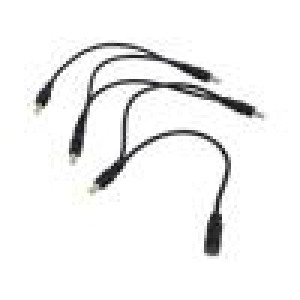 Kabel 2x0,5mm2 DC 5,5/2,1 zástrčka,DC 5,5/2,1 zástrčka x5