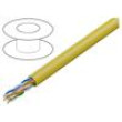 Vodič U/UTP 4x2x23AWG drát CCA PVC žlutá 305m Økab: 5,6mm