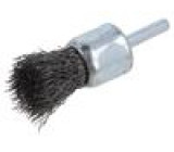 Cup brush 25mm Mounting: rod 6mm