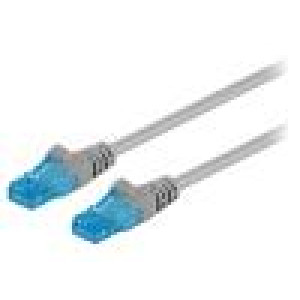 Patch cord U/UTP 6a lanko Cu LSZH šedá 20m 26AWG Žíly: : 8