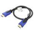 Kabel HDMI 2.0 HDMI vidlice,z obou stran PVC 0,5m černá