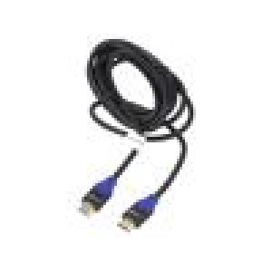 Kabel HDMI 2.0 HDMI vidlice,z obou stran PVC 1,8m černá