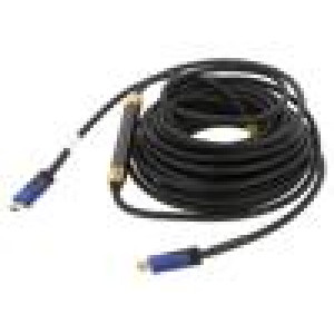 Kabel HDMI 2.0 HDMI vidlice,z obou stran PVC 15m černá 30AWG
