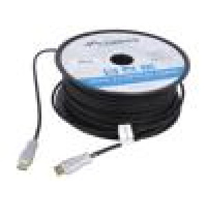 Kabel HDMI 2.0 HDMI vidlice,z obou stran PVC Dél: 50m černá