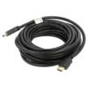 Kabel HDMI 1.4 HDMI vidlice,z obou stran PVC 7,5m černá