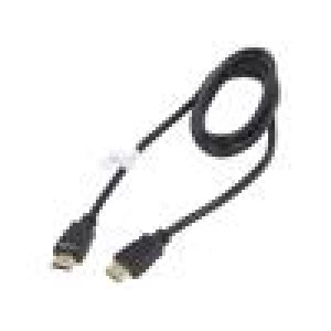 Kabel HDMI 1.4 HDMI vidlice,z obou stran PVC 1,8m černá