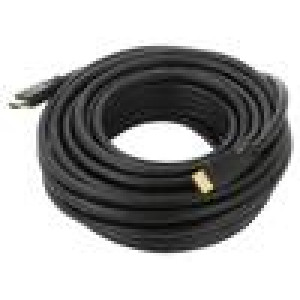 Kabel HDMI 1.4 HDMI vidlice,z obou stran PVC 15m černá