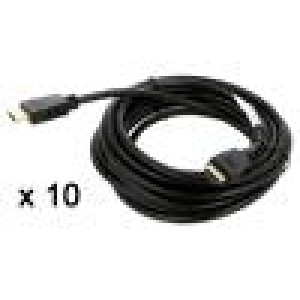 Kabel HDMI 1.4 HDMI vidlice,z obou stran PVC 5m černá 30AWG