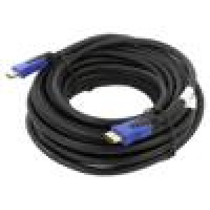 Kabel HDMI 2.0 HDMI vidlice,z obou stran PVC 10m černá 30AWG