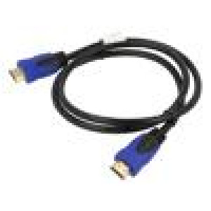 Kabel HDMI 2.0 HDMI vidlice,z obou stran PVC 1m černá 30AWG