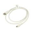 Kabel USB 2.0 USB A vidlice,USB B micro vidlice zlacený 1m