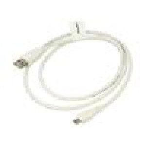 Kabel USB 2.0 USB A vidlice,USB B micro vidlice zlacený 1m