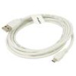 Kabel USB 2.0 USB A vidlice,USB B micro vidlice zlacený 1,8m