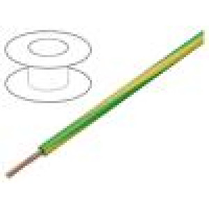 Vodič BETAtherm® 155 1x50mm2 lanko Cu žluto-zelená -35÷120°C