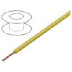 Vodič SiF 1x0,75mm2 lanko Cu silikon žlutá -50÷180°C Třída: 5