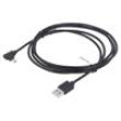 Kabel USB 2.0 USB A vidlice,USB B micro zástrčka (úhlová)