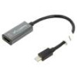 Adaptér DisplayPort 1.2,HDMI 1.3b 0,2m černá Mat.těl: ABS