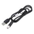 Kabel USB 2.0 USB A vidlice,USB B vidlice zlacený 1m černá