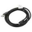 Kabel USB 2.0 USB A vidlice,USB B micro vidlice zlacený 1,8m