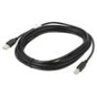 Kabel USB 2.0 USB A vidlice,USB B vidlice zlacený 5m černá