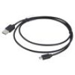 Kabel USB 2.0 USB A vidlice,USB B micro vidlice zlacený 1m