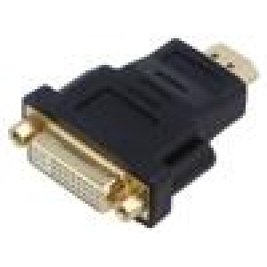 Adaptér DVI-I (24+5) zásuvka,HDMI vidlice černá Mat.těl: ABS
