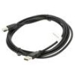 Kabel USB 2.0 USB A vidlice,USB B vidlice zlacený 3m černá