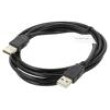 Kabel USB 2.0 USB A vidlice,z obou stran niklovaný 1,8m PVC
