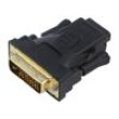 Adaptér HDMI 1.4 DVI-D (24+1) vidlice,HDMI zásuvka černá