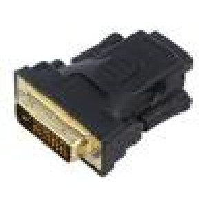 Adaptér HDMI 1.4 DVI-D (24+1) vidlice,HDMI zásuvka černá