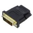 Adaptér HDMI 1.4 DVI-D (18+1) vidlice,HDMI zásuvka černá