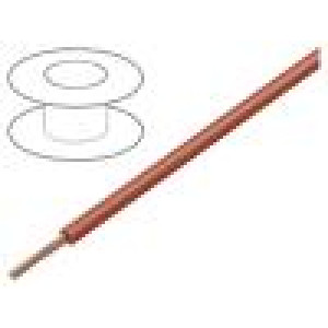 Vodič SiF 1x1,5mm2 lanko Cu silikon červená -50÷180°C