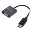 Adaptér DisplayPort 1.2 0,1m černá Mat.těl: ABS