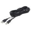 Kabel USB 2.0 USB A vidlice,USB B vidlice zlacený 3m černá
