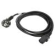 Kabel CEE 7/7 (E/F) úhlová vidlice,IEC C13 zásuvka PVC černá