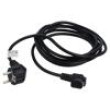 Kabel CEE 7/7 (E/F) úhlová vidlice,IEC C13 zásuvka 90° PVC