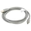 Kabel USB 2.0 USB A vidlice,USB B mini vidlice zlacený 1,8m