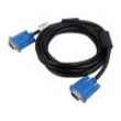 Kabel D-Sub 15 pin vidlice,z obou stran černá 3m modrá 30AWG