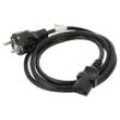 Kabel CEE 7/7 (E/F) vidlice,IEC C13 zásuvka PVC Dél: 1,8m