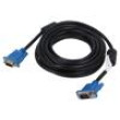 Kabel D-Sub 15 pin vidlice,z obou stran černá 5m modrá 30AWG