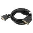Kabel dual link DVI-D (24+1) vidlice,z obou stran 3m černá
