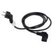 Kabel CEE 7/7 (E/F) úhlová vidlice,IEC C13 zásuvka 90° PVC