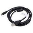 Kabel USB 2.0 USB A vidlice,USB B mini vidlice zlacený 1,8m