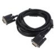 Kabel D-Sub 15 pin vidlice,z obou stran černá 3m černá