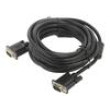 Kabel D-Sub 15 pin vidlice,z obou stran černá 5m černá