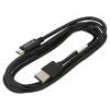 Kabel USB 2.0 USB A vidlice,USB C vidlice niklovaný 1,8m